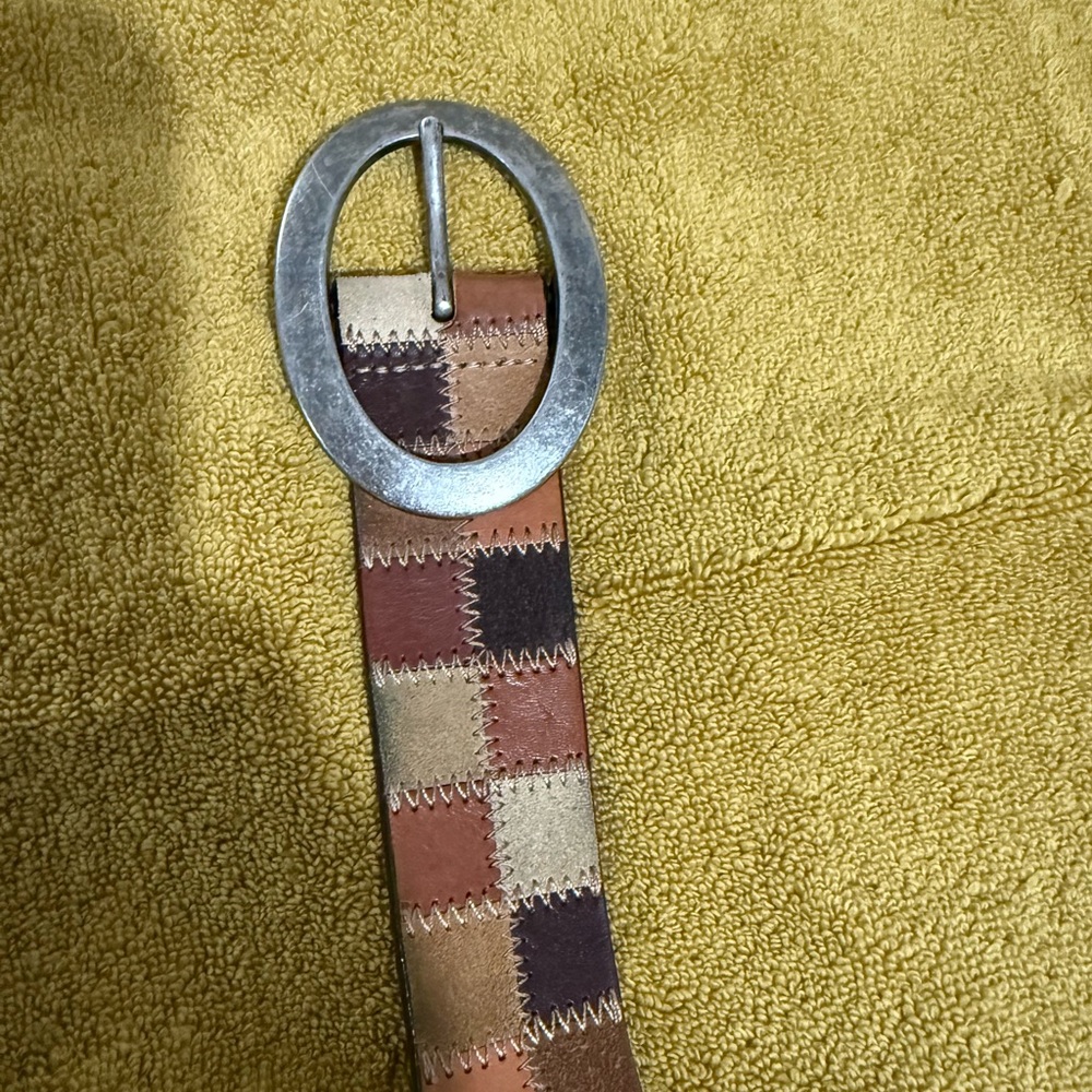 Fossil Multicolor Checkered Belt - Picture 2 of 4
